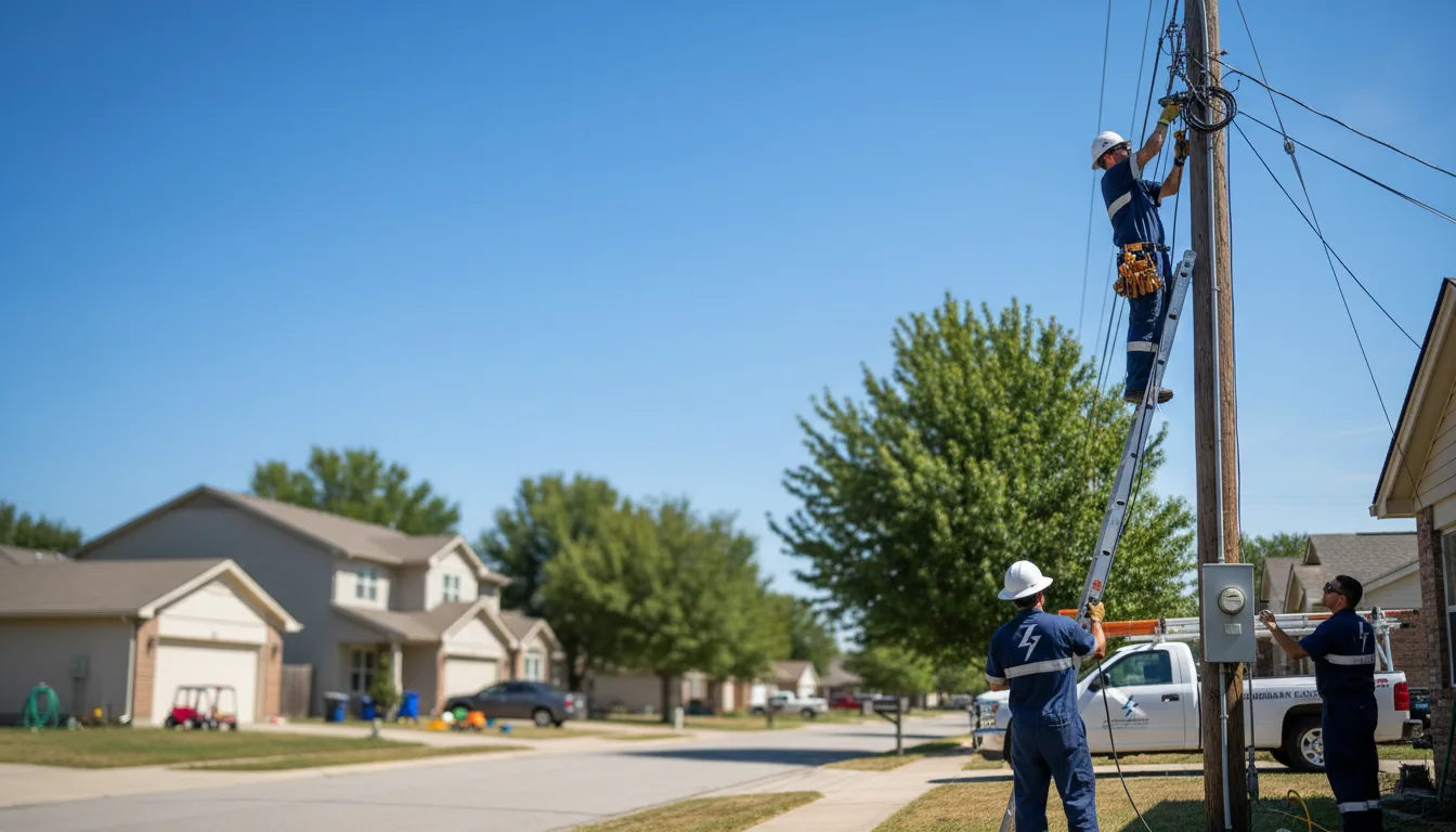 Residential electrician providing installation services in Gallina, NM